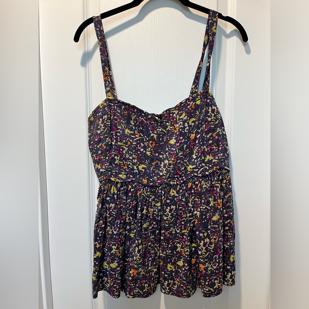 Pins and Needles silk tank top size large